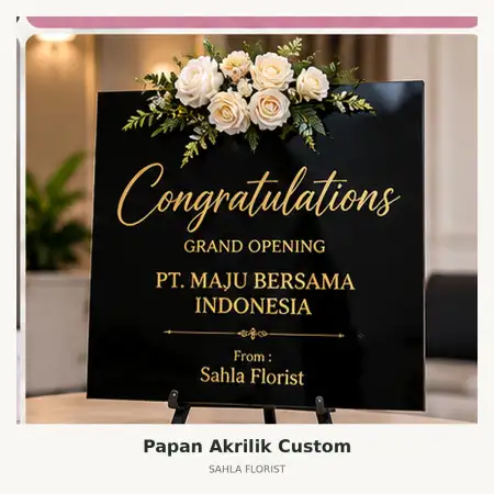 Papan Bunga Akrilik Ngada
